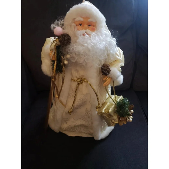 Vintage Saint Nick Santa Tree Topper 18" - Picture 1 of 8